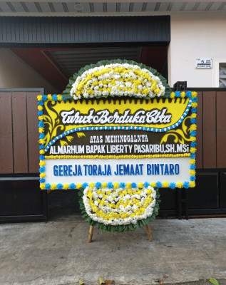 Papan Bunga Duka di Yogosem